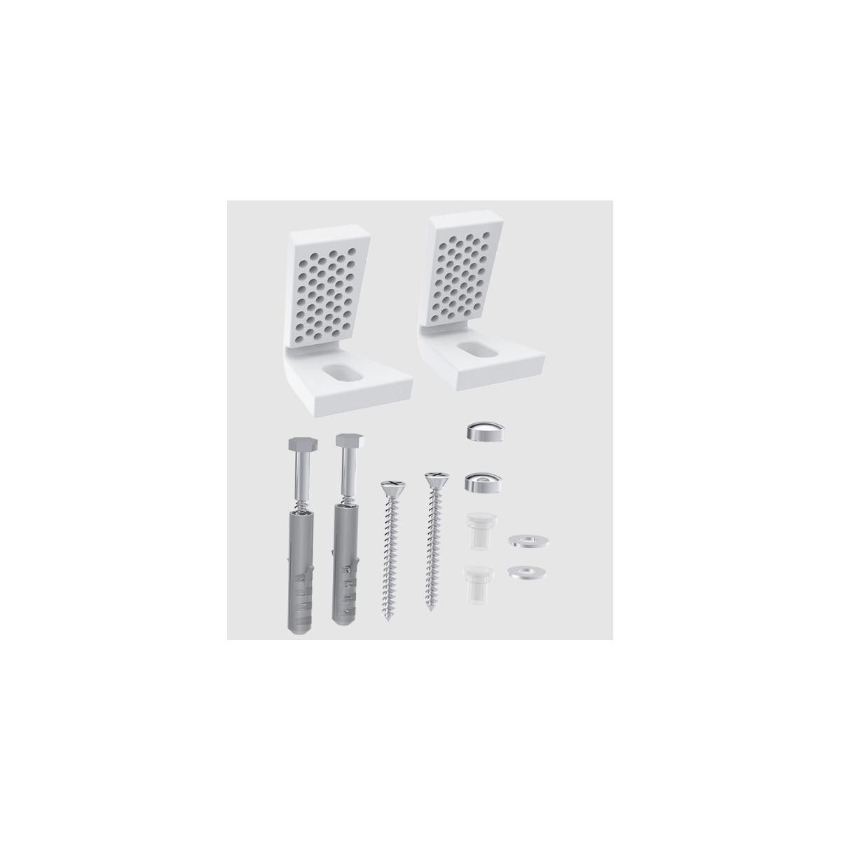 Kit Parafuso Fixador Lateral Blukit P/ Bacia e Bidê Cromado