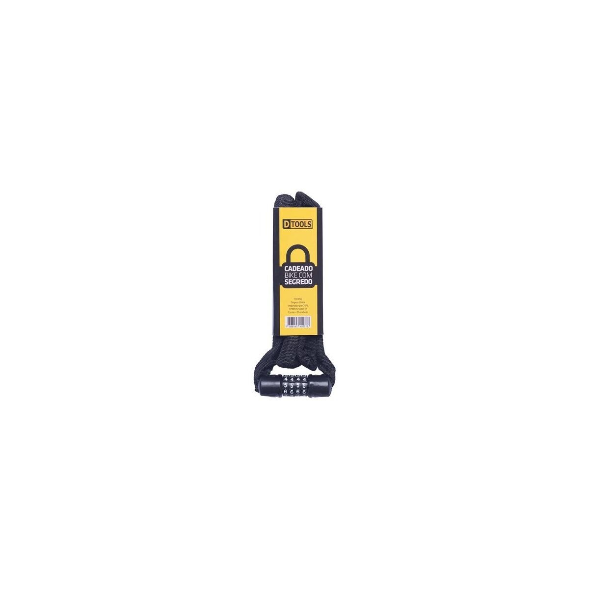 Cadeado para Bicicleta D-tools Ref. 19324 5x1200mm com Segredo