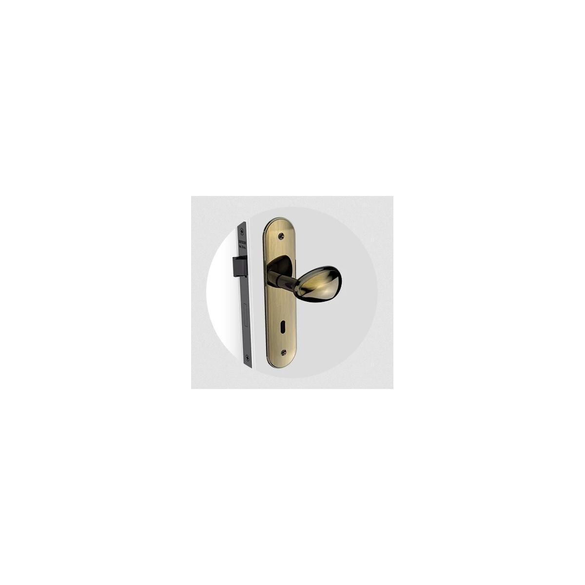 Fechadura Bora Golf Interna Antique Brass Soprano Cor Ouro V