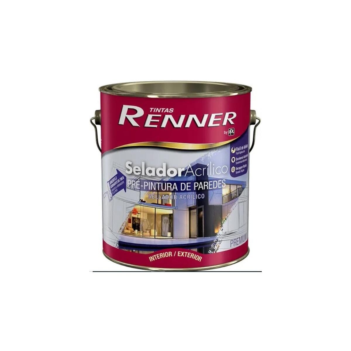 Selador Acrílico Pigmentado Renner 3,6l - Preparação Superior