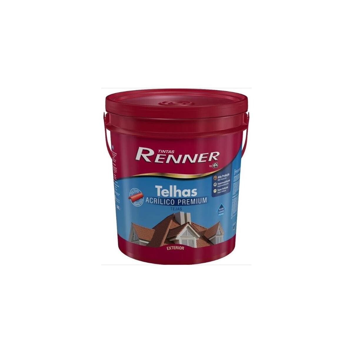 Tinta Telha Brilhante Cerâmica ônix 18l - Renner Durabilidade Superior