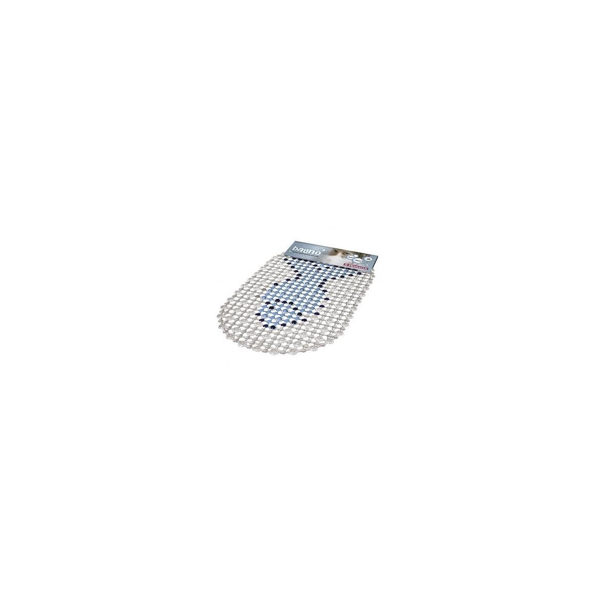 Tapete Antiderrapante Oval Peixe Plas In Atlas 67x38cm