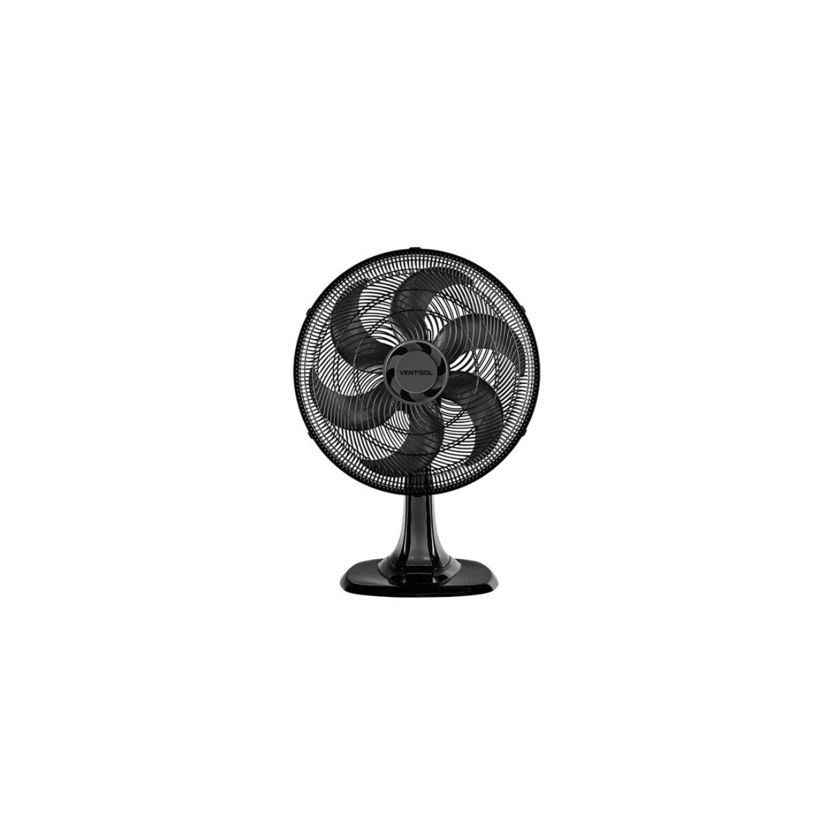 Ventilador de Mesa Turbo Ventisol Premium 40cm Preto/cinza 220v