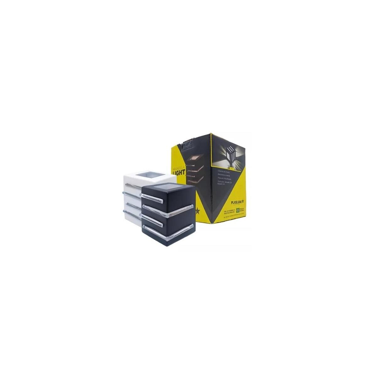 Luminária Arandela Light G9 Plaslumi 2 Aletas U 4 Fachos Branco