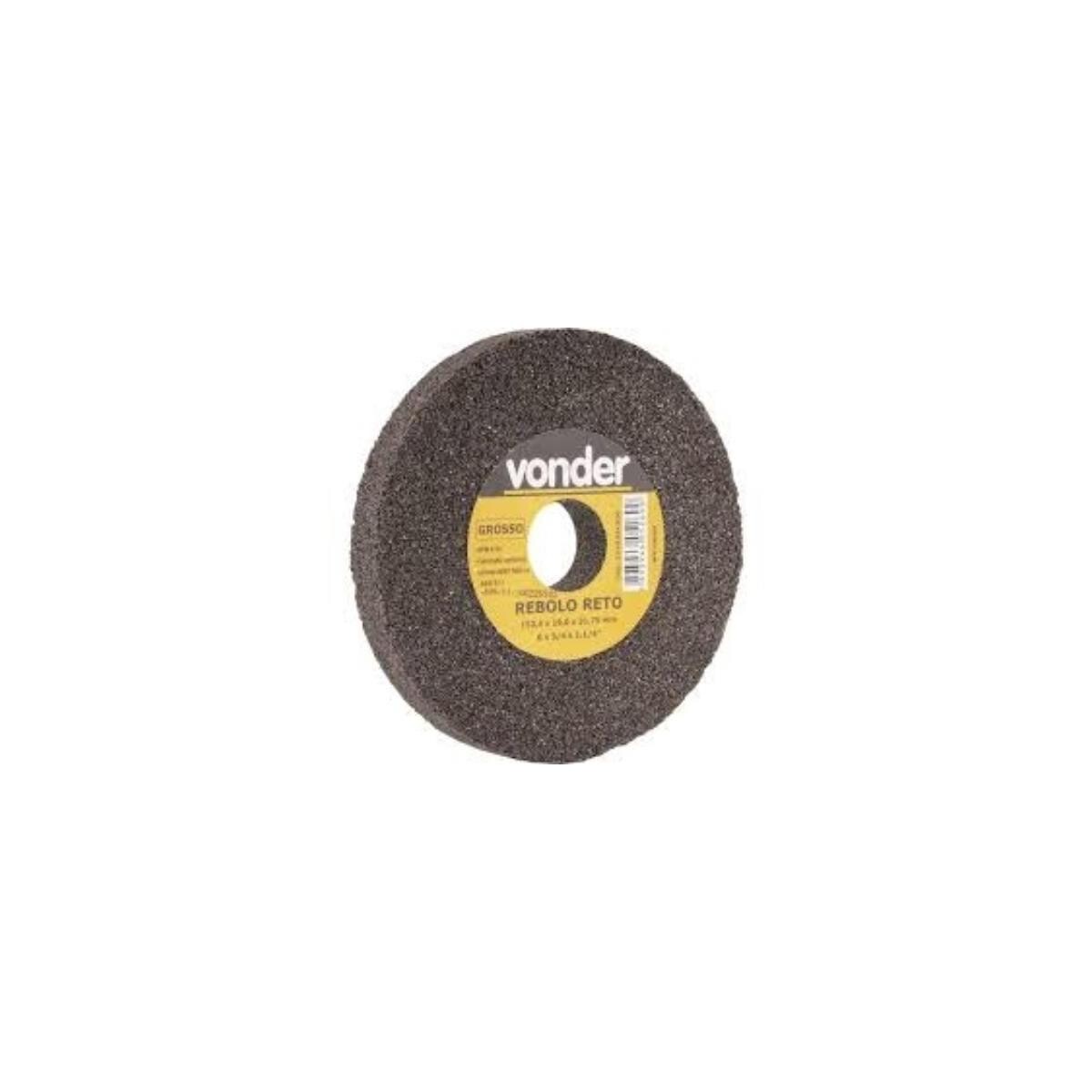 Rebolo Reto 6x3/4" Grosso Vonder - Desbaste de Alta Performance