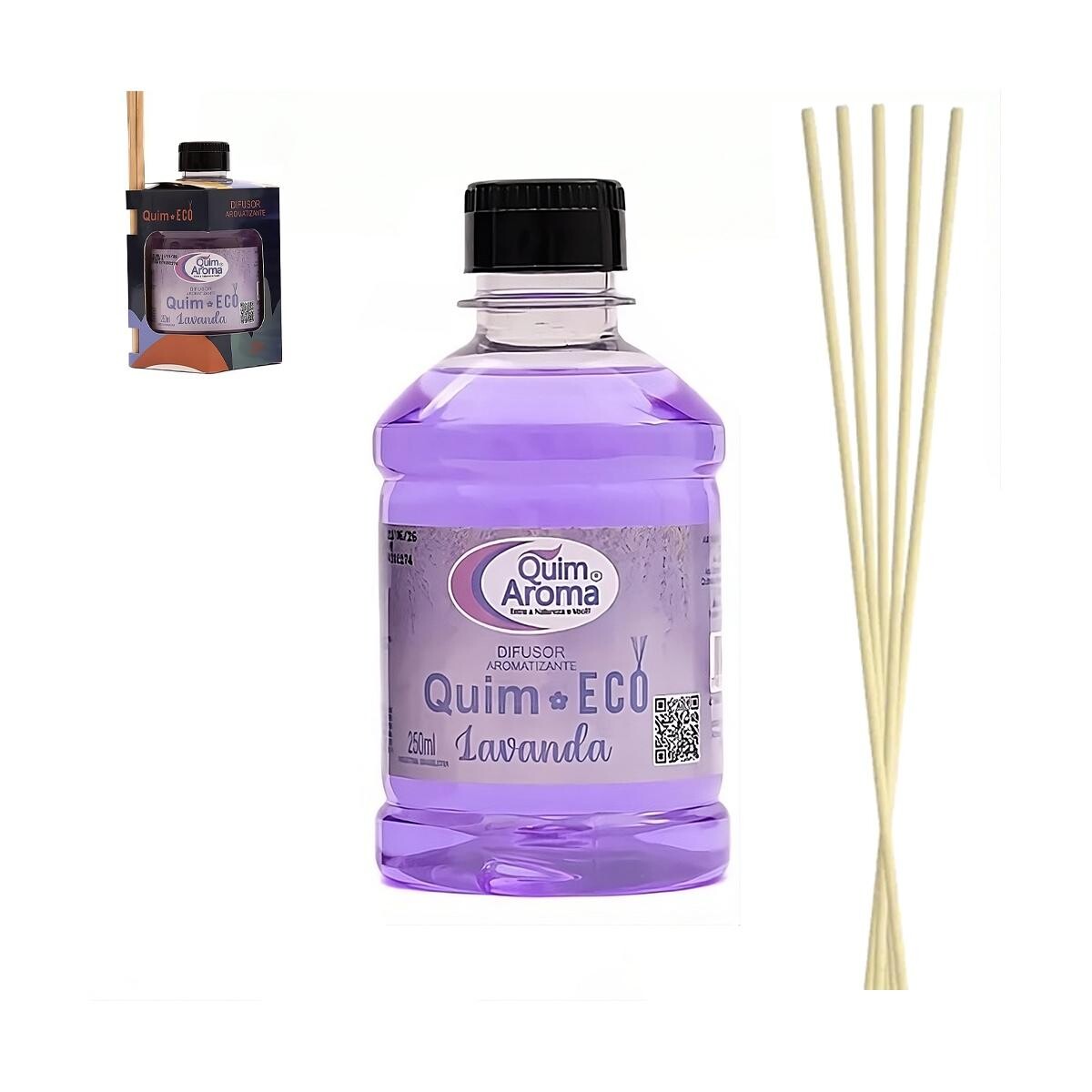 Difusor Aromatizante Aromafix Lavanda 250ml para Ambientes Agradáveis e Duradouros