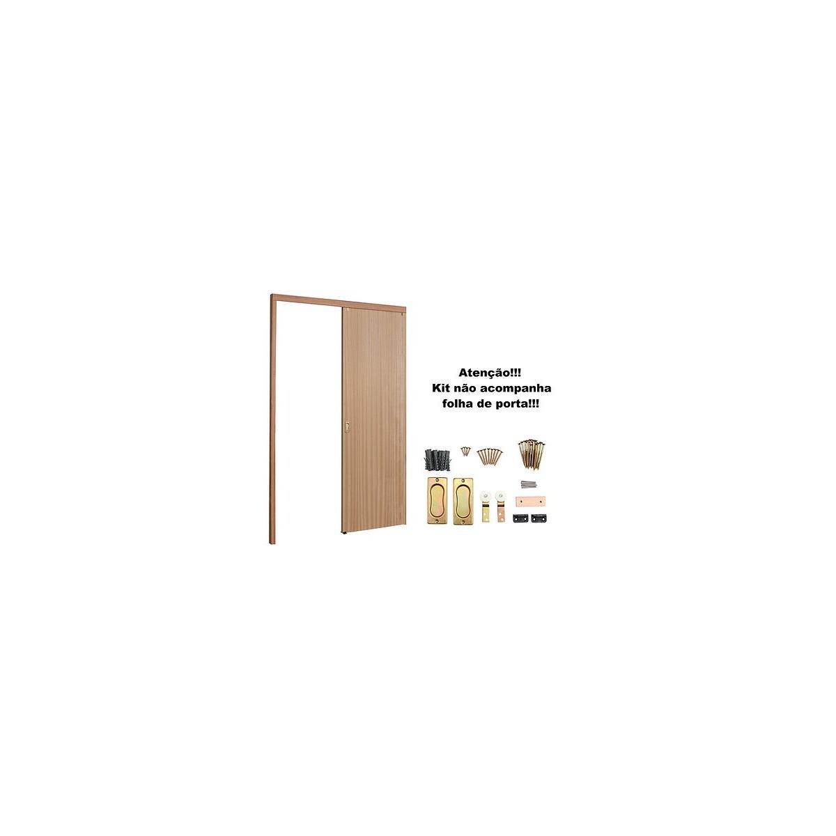 Kit Porta de Correr com Batente Maxporta Slimline 1,85x2,17x0,046m