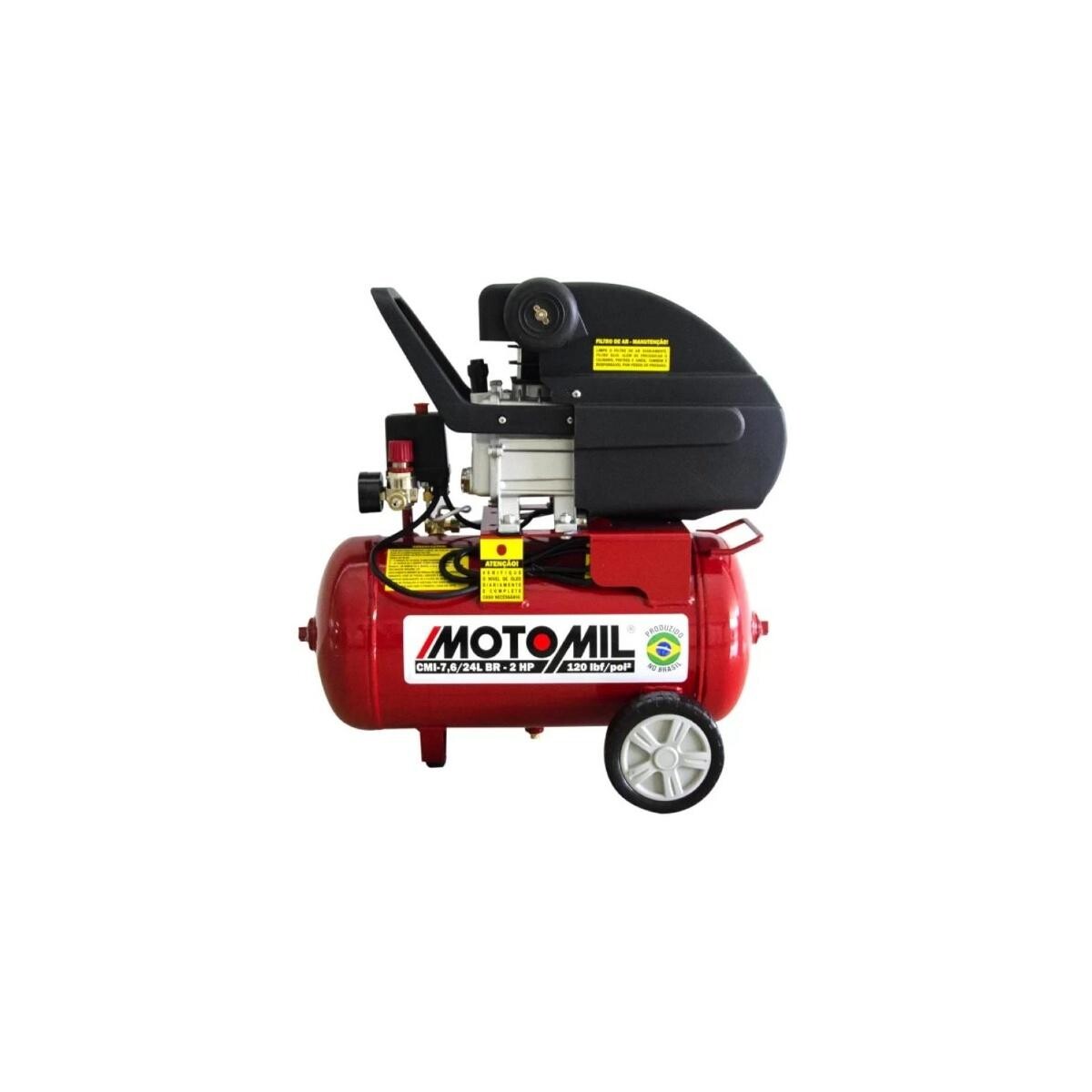 Compressor Motomil Cmi-7,6/24 120 Libras 2 Cavalos