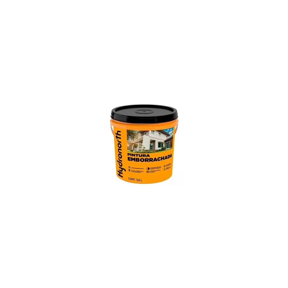 Tinta Emborrachada Hydronorth Branca 3,6l Impermeabilizante