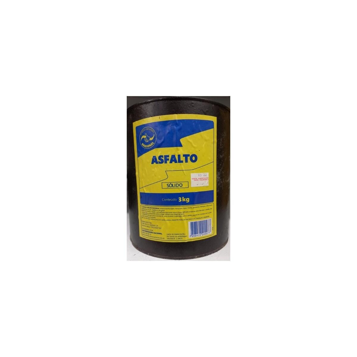 Asfalto Sólido Piche 3kg Profissional - Impermeabilizante