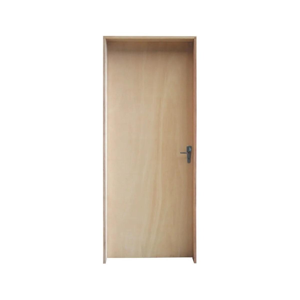 Porta Interna Amescla 74x212x14mm Madeira Eucalipto S/guarnição