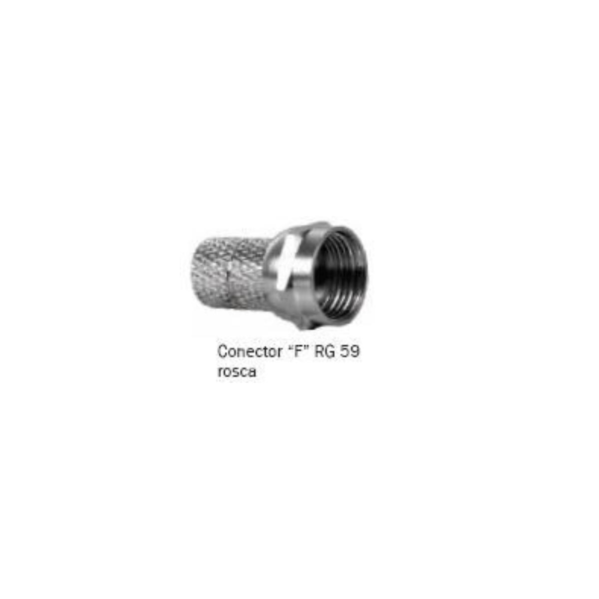 Conector Coaxial Rosca Rg59 Macho F - Alta Performance e Durabilidade