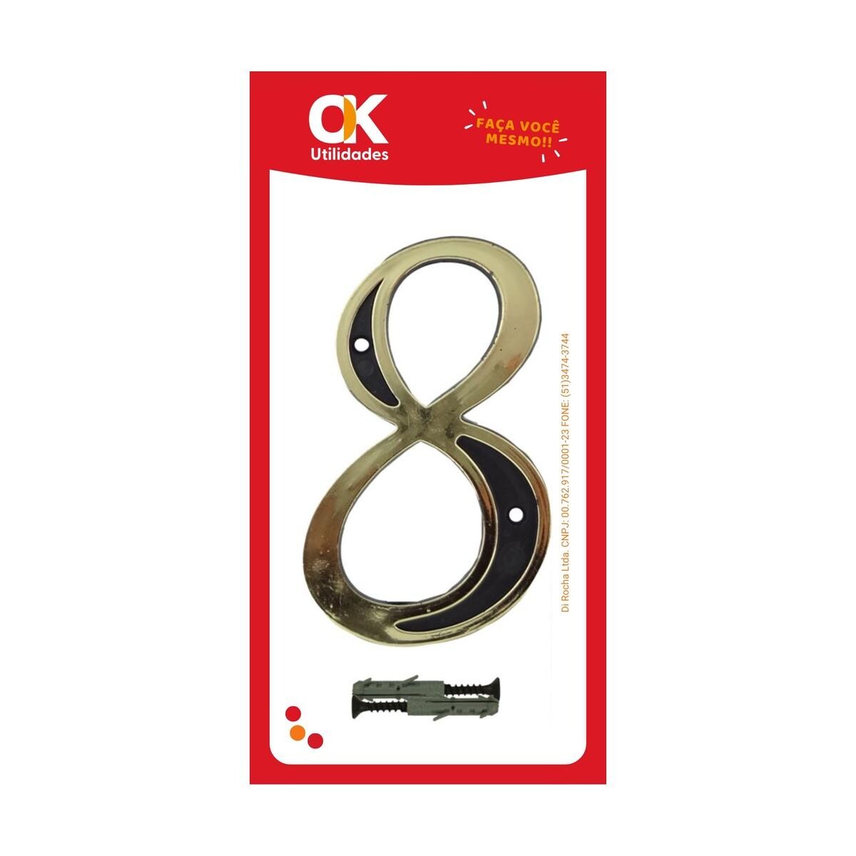 Número para Casa Castellar N°8 | Placa Identificadora Resistente