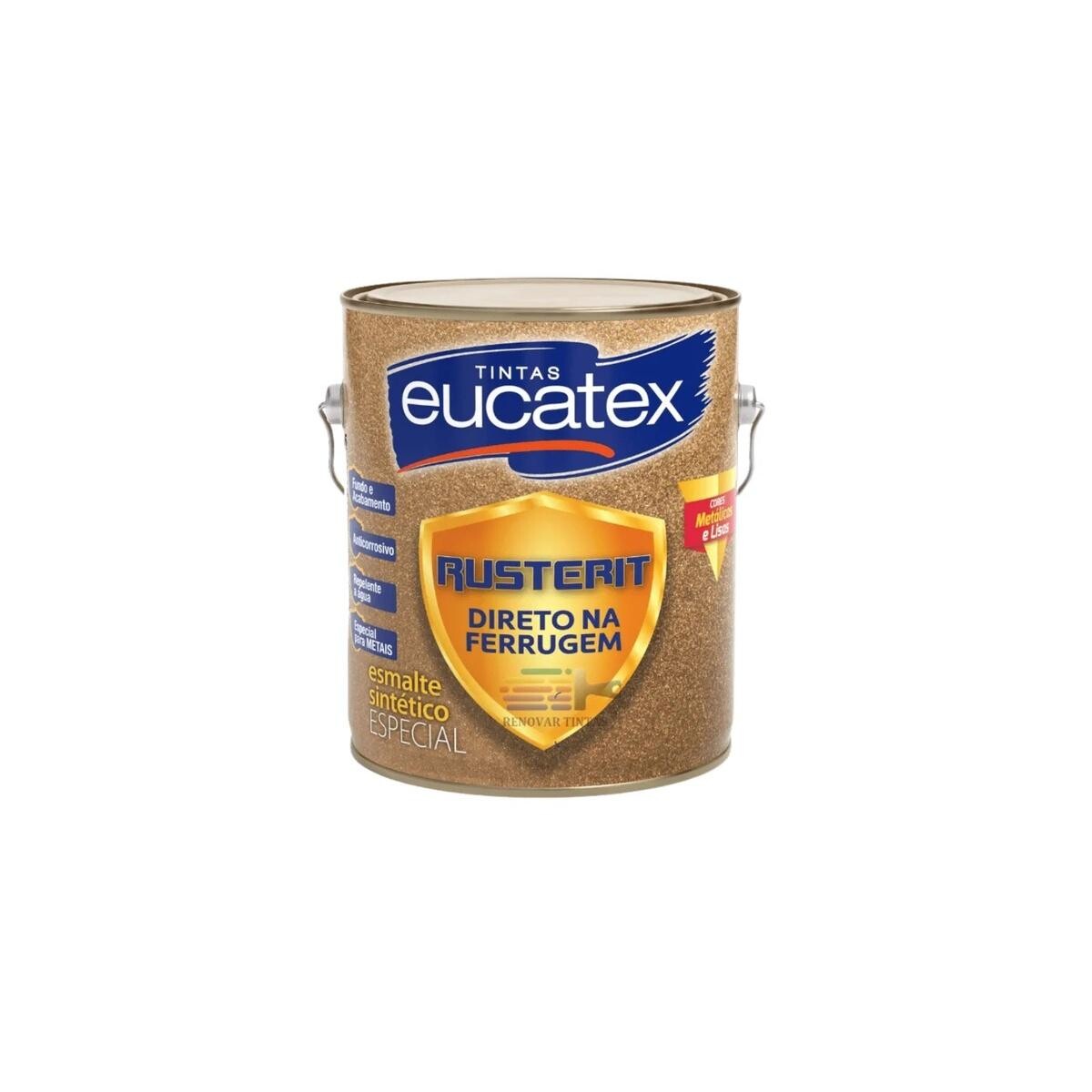 Tinta Anticorrosiva Rusterit Eucatex 3,6l Branco para Ferrugem