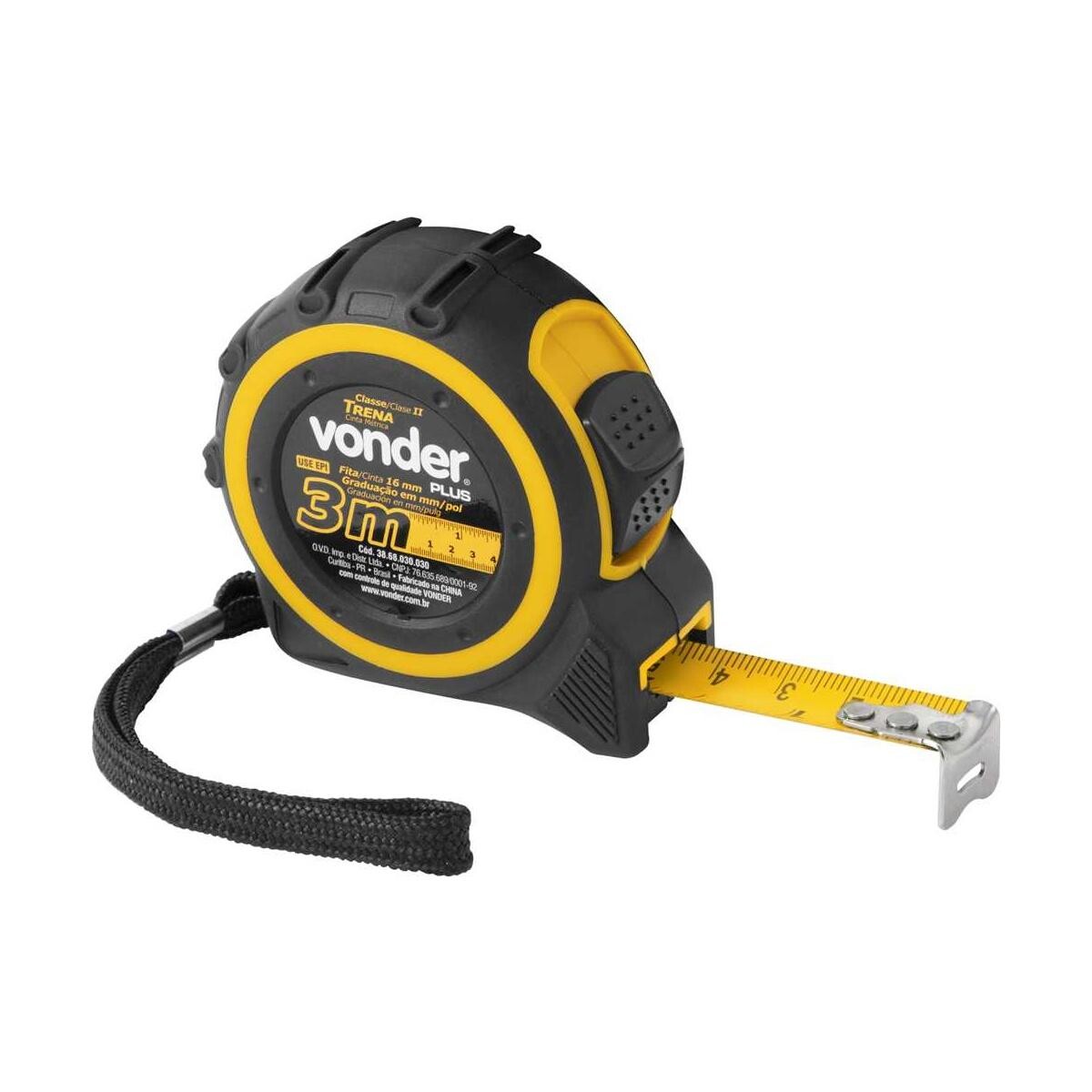 Trena Curta de Aço 3 M X 16 Mm Vonder Plus