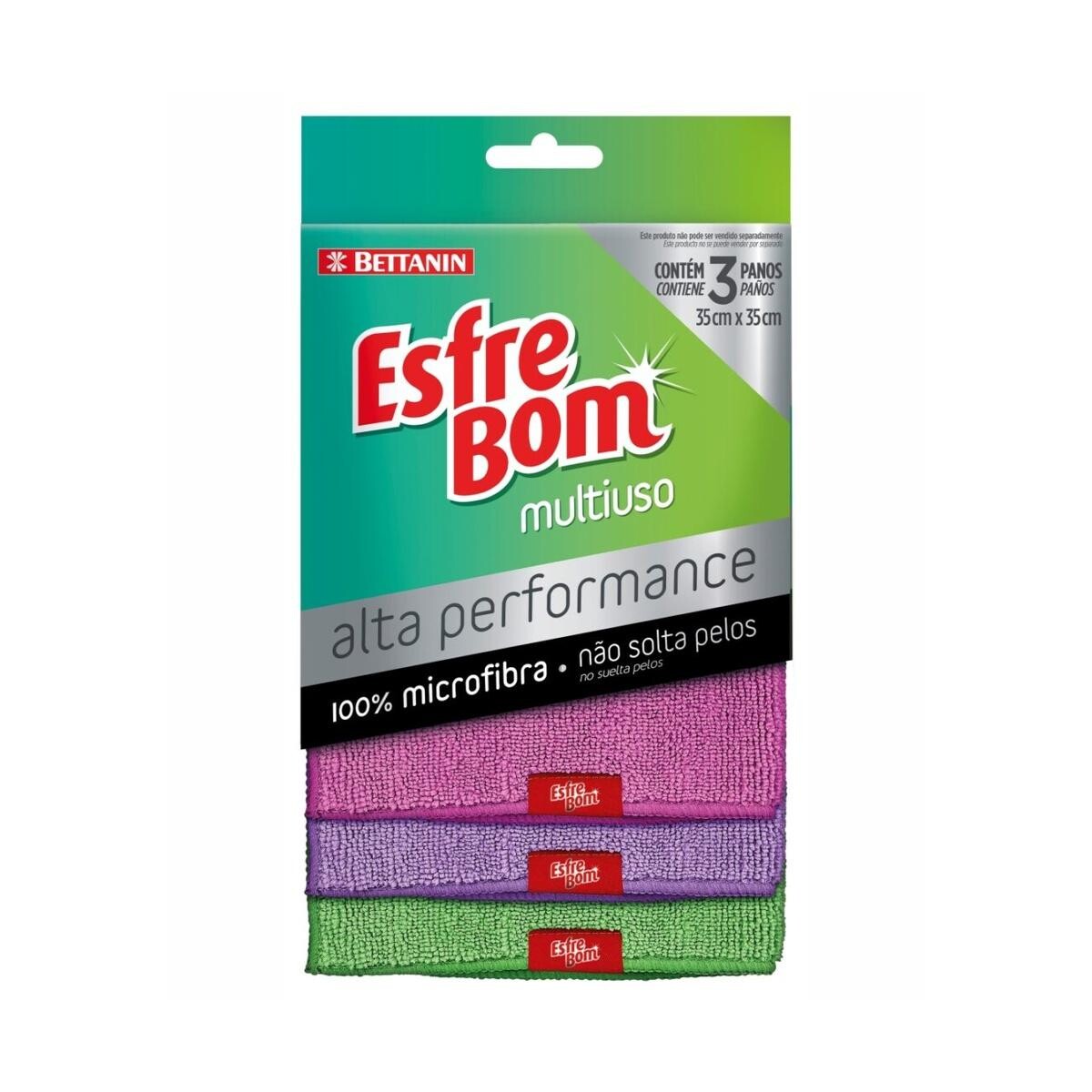 Pano Multiuso Alta Performance Esfrebom Bettanin C/3unid.