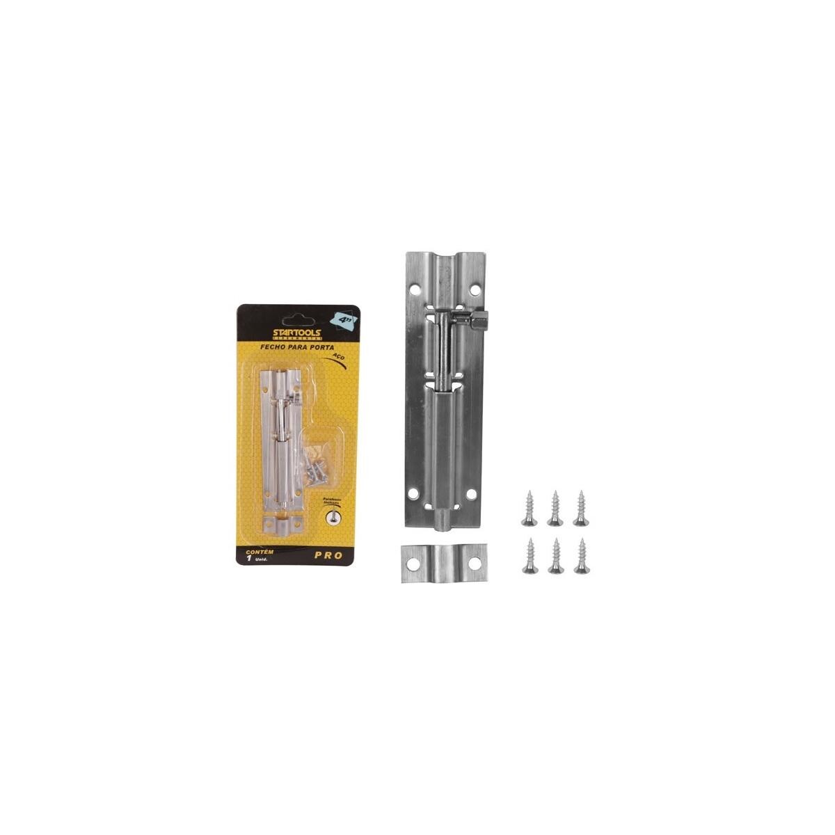 Ferrolho Redondo de Aço 4" Startools com Parafusos - Segurança