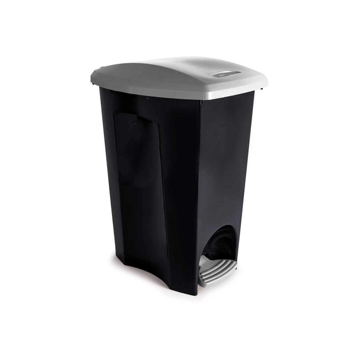Lixeira com Pedal Seletiva E-black 3 em 1 Preta 30 Litros