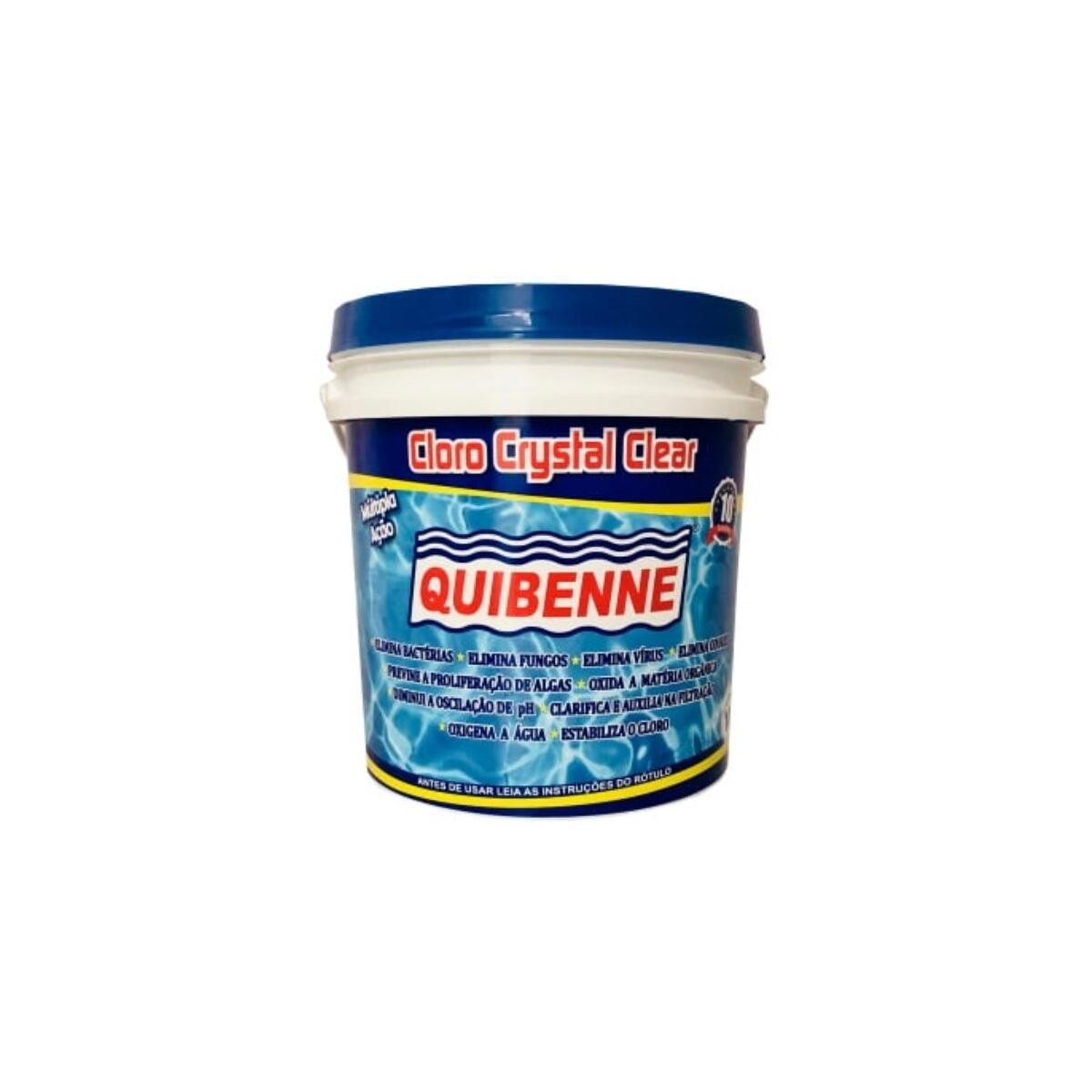 Cloro para Piscina Quibenne Crystal Clear 10kg