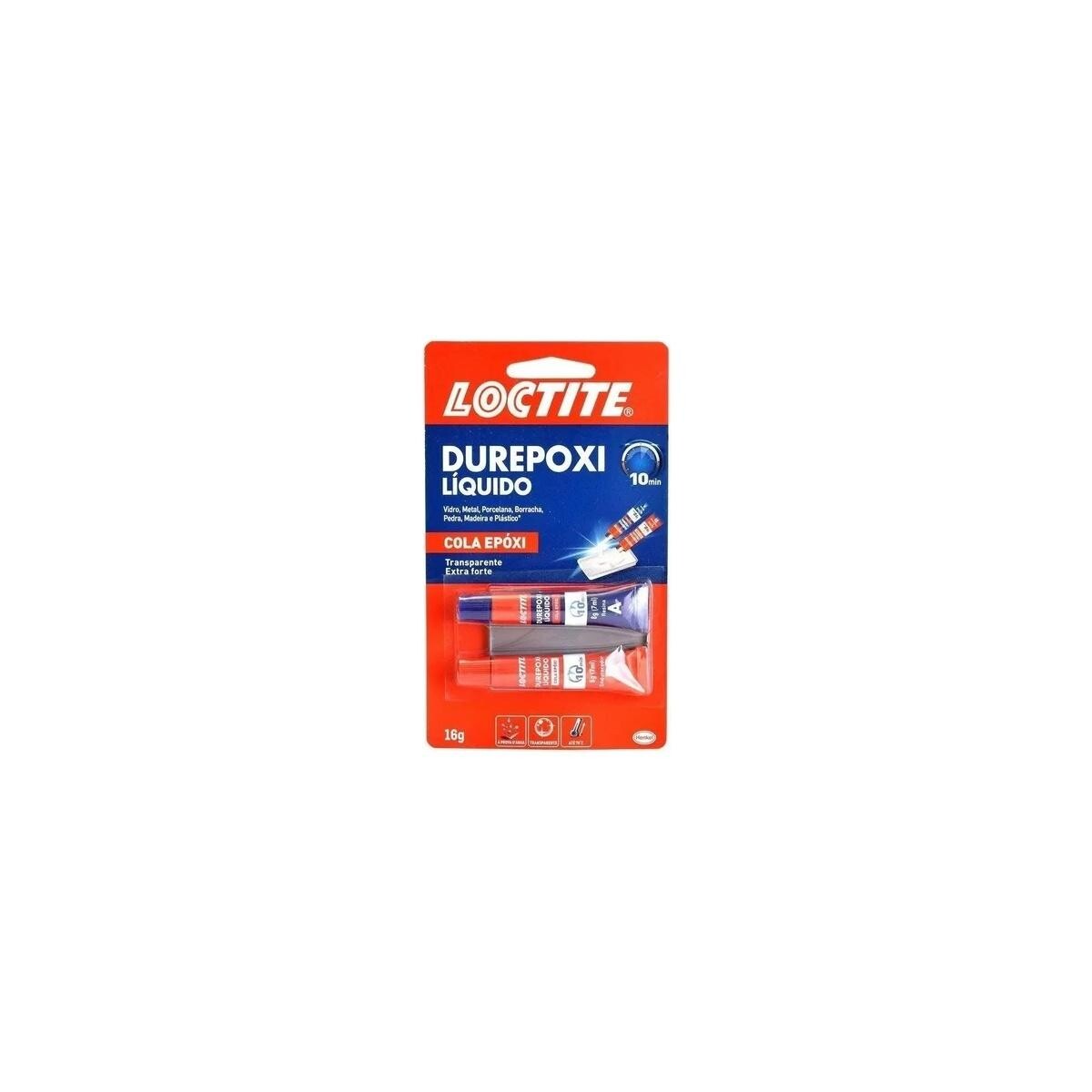 Durepoxi Líquido Transparente Loctite 16g - Adesivo Epóxi Forte