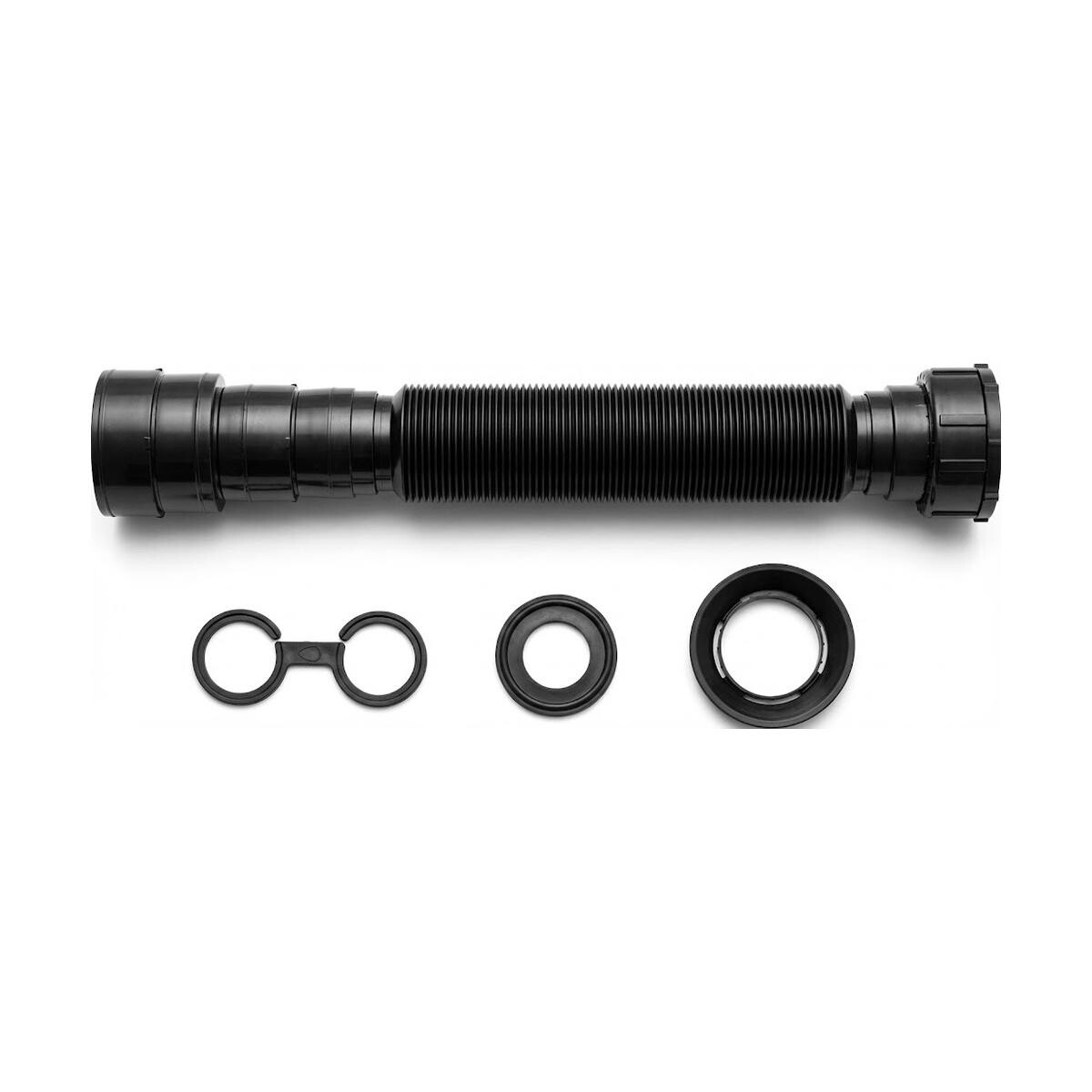 Sifão Tubo Extensível Blukit 70cm Preto com Canopla