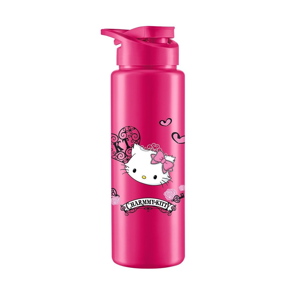 Garrafa Squeeze Pet 750ml Sanrio Charmy Coração Rosa
