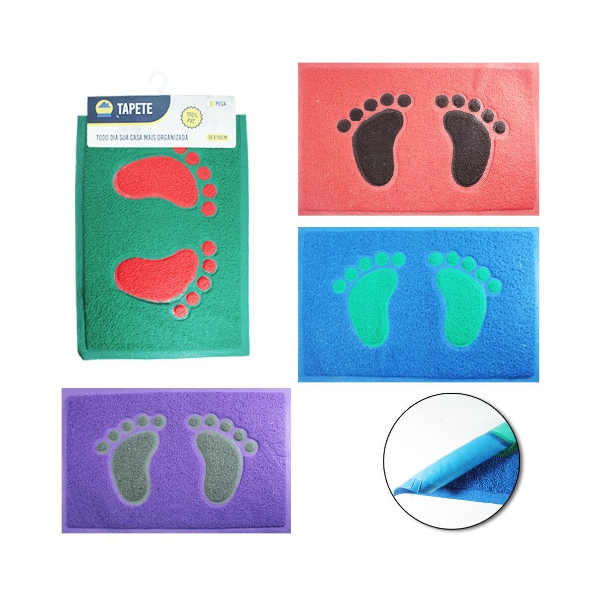 Tapete de Pvc Antiderrapante 38x58cm - Durabilidade e Segurança
