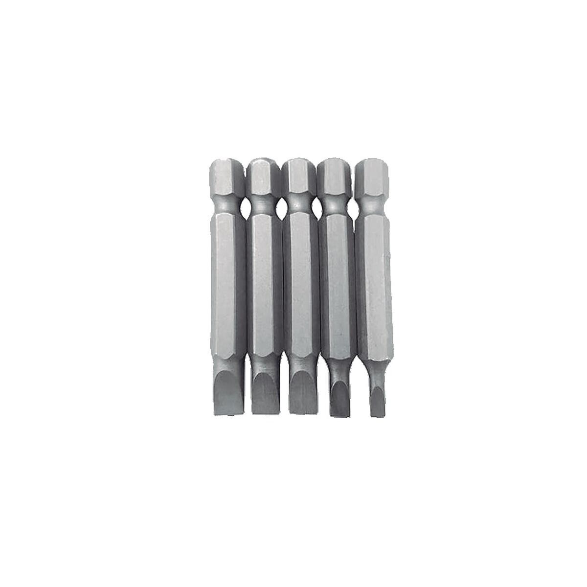 Jogo de Bits Fenda 50mm Tradestar - Kit 5 Peças para Parafusadeira