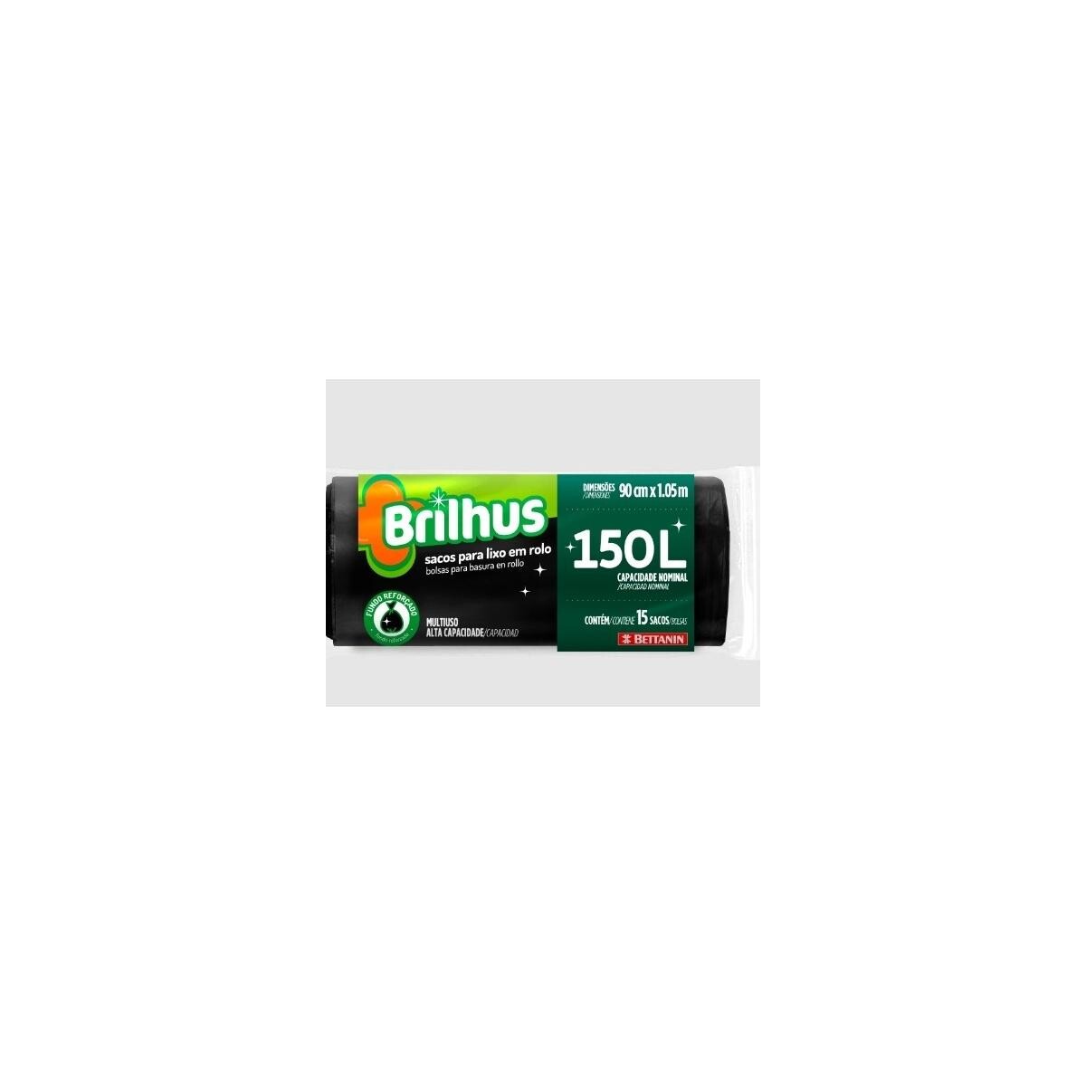 Saco de Lixo 150l Bettanin Brilhus Rolo