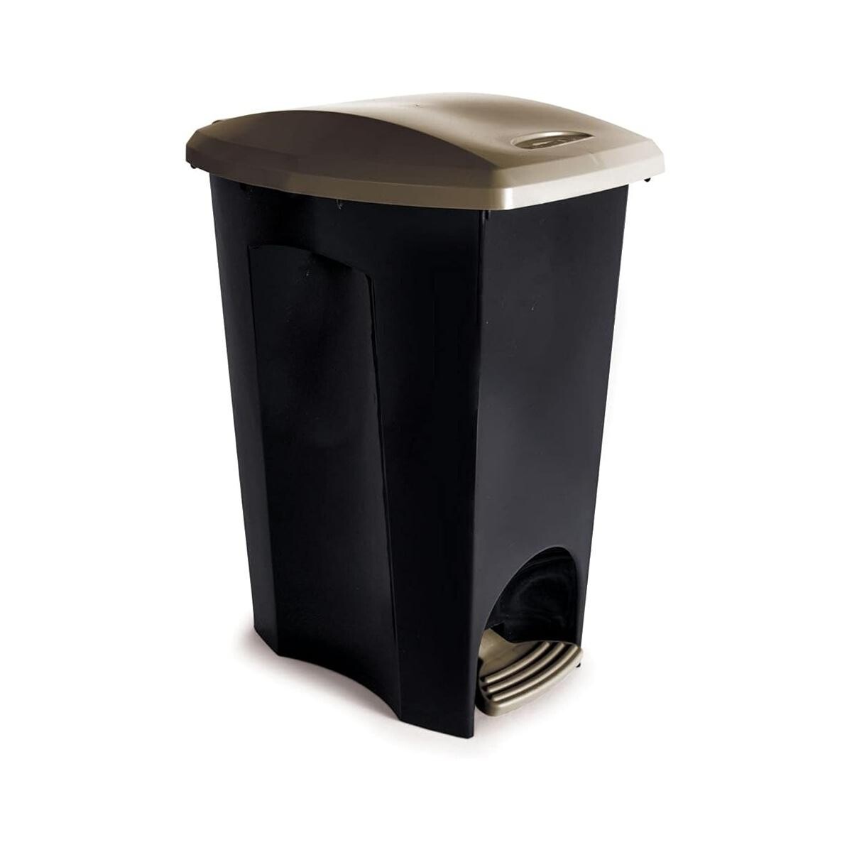 Lixeira com Pedal E-black 48/50 Litros Preta Resistente