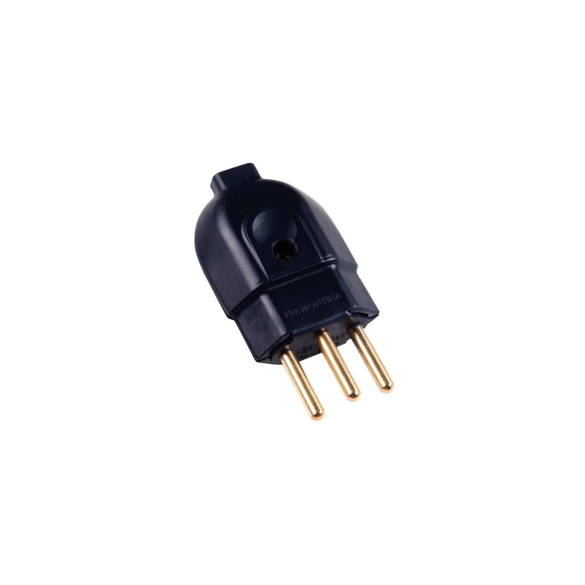 Plug Macho 2p+t 10a Preto Tramontina | Confiabilidade Elétrica