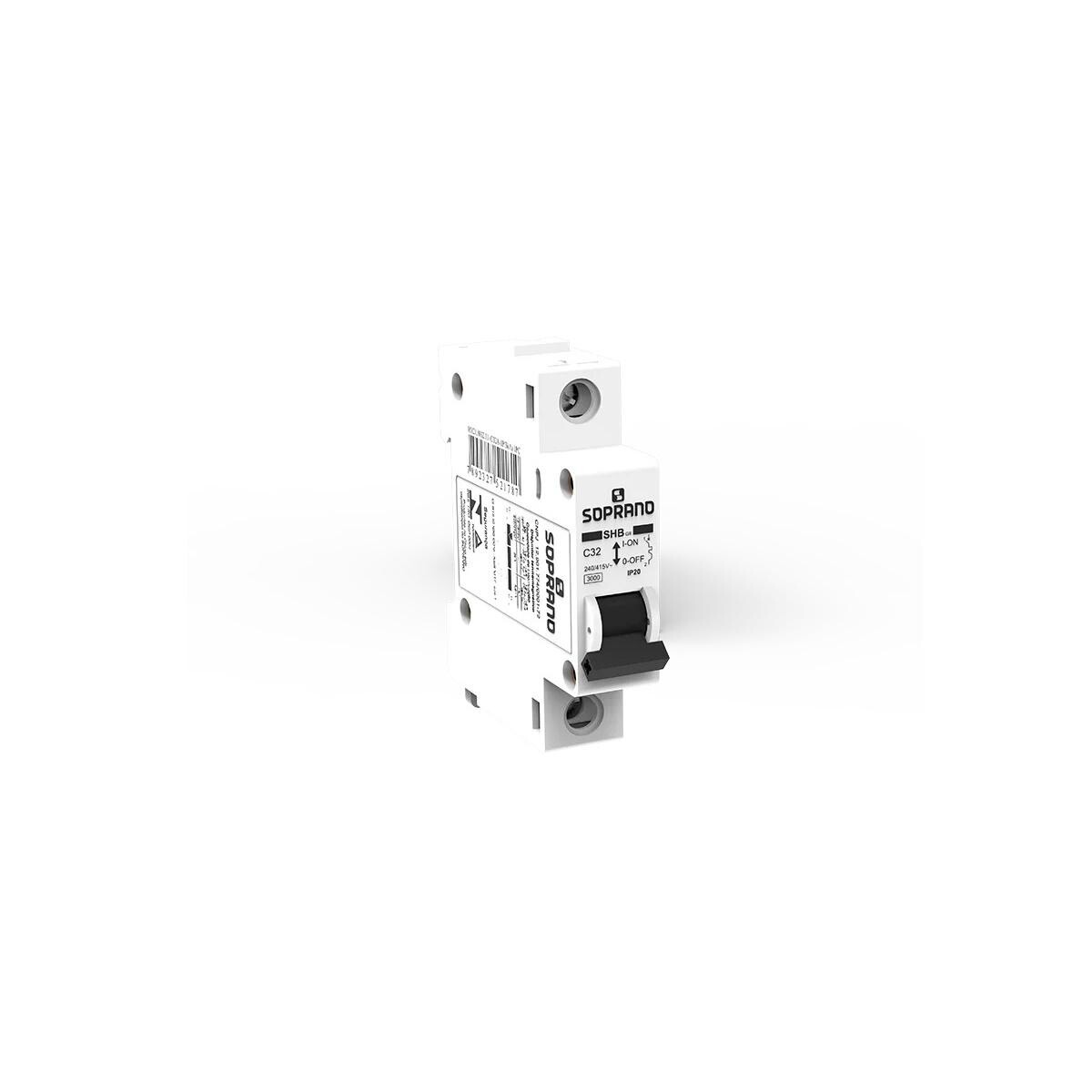Disjuntor Monofásico Din 63a Soprano Curva C