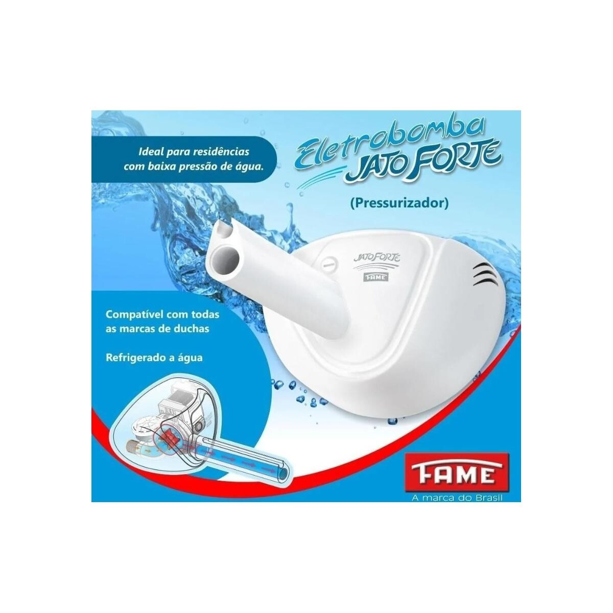 Eletrobomba Jato Forte Fame 220v - Bomba D'água Residencial