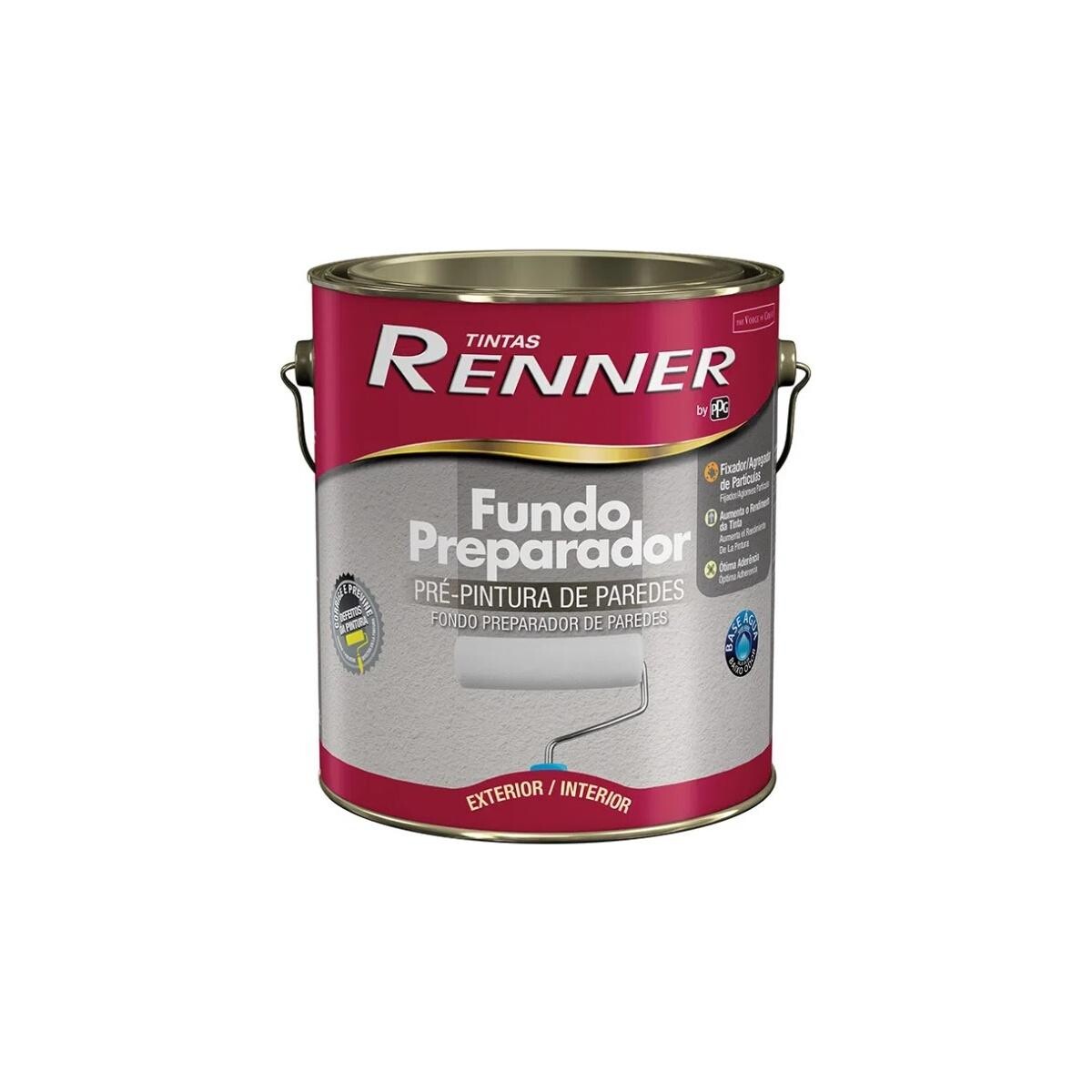 Fundo Preparador Base água Renner 3,2l para Paredes