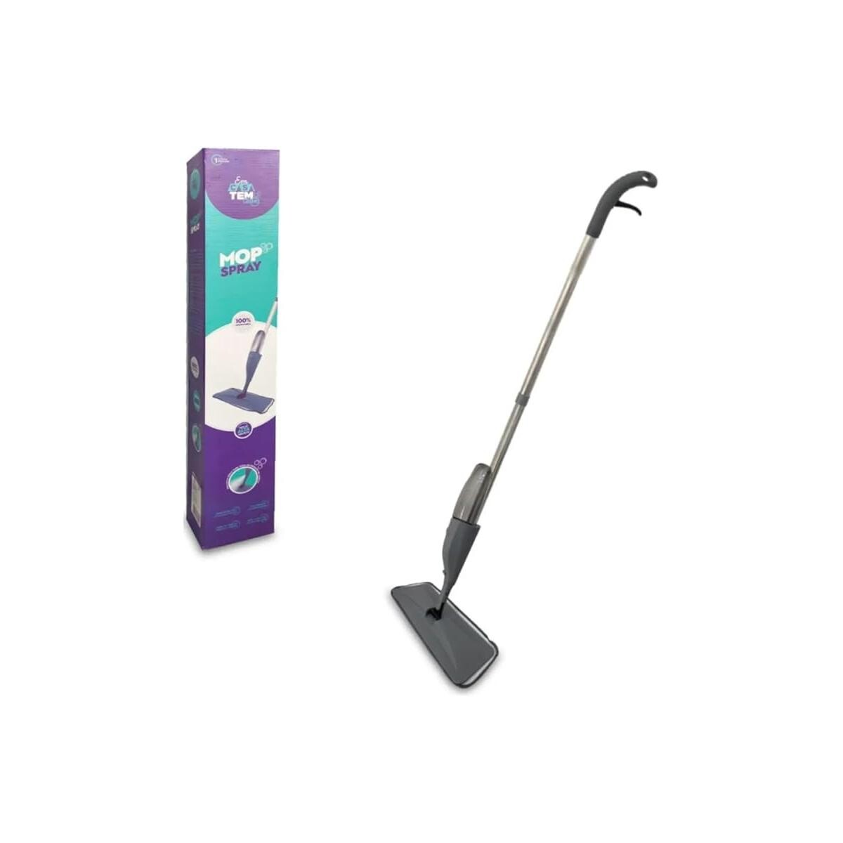 Mop Spray de Plástico 123x38x13cm para Limpeza de Pisos