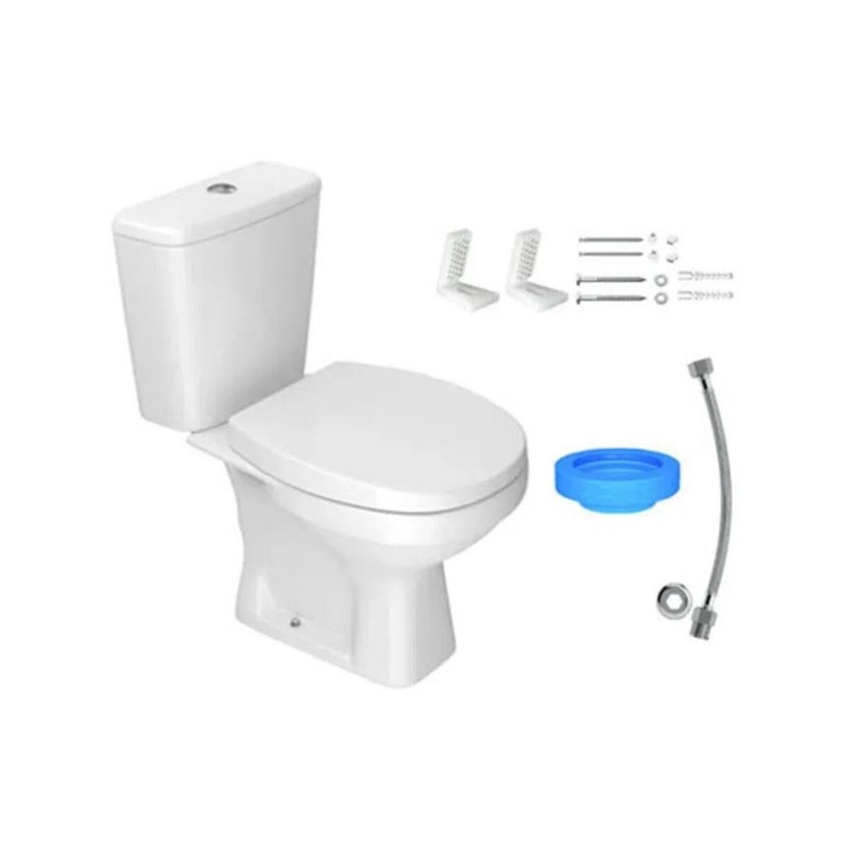 Bacia Sanitária com Caixa Acoplada Deca Fast Branca Completa