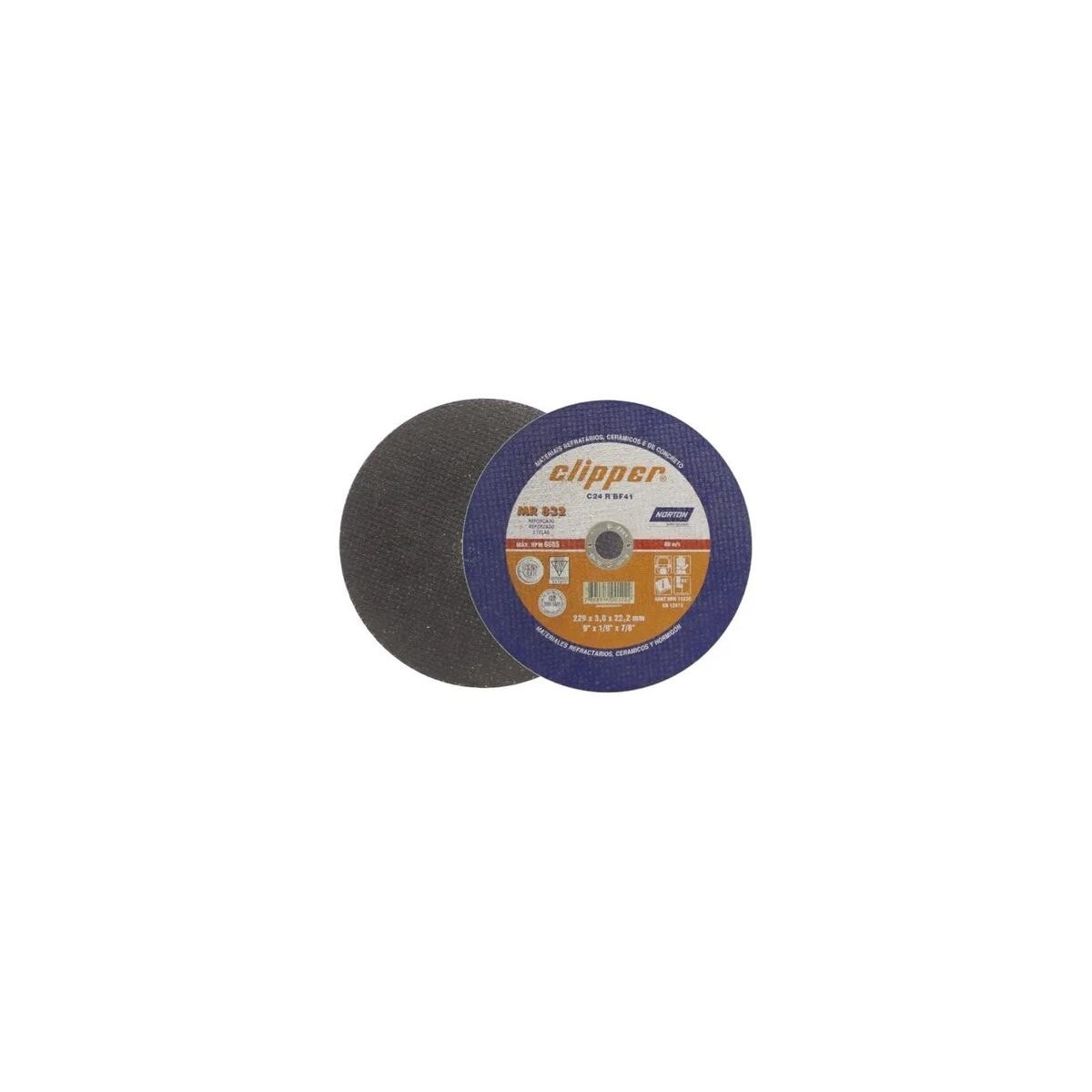 Disco de Corte Diamantado Concreto 9" Clipper Norton