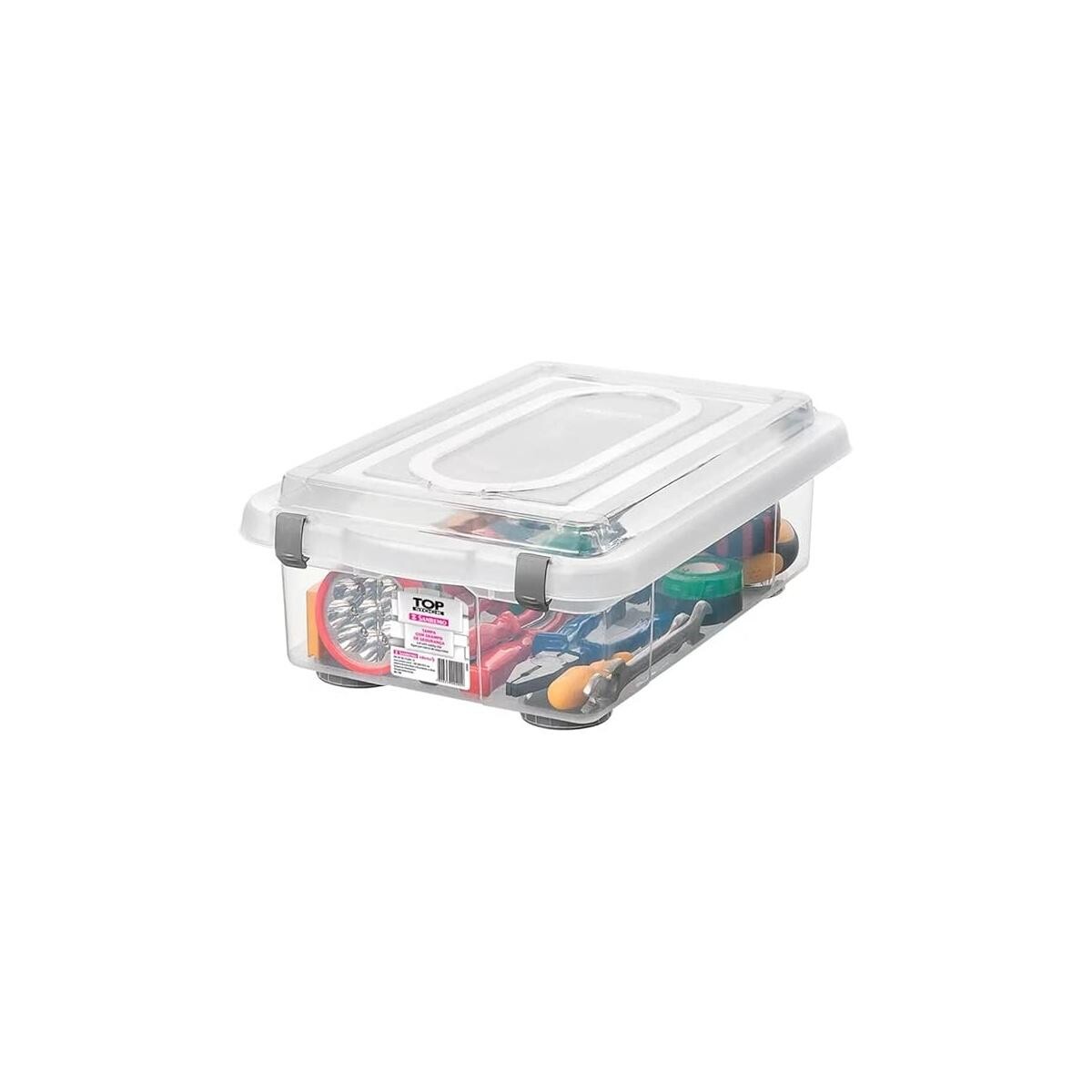 Organizador de Plástico Sanremo 8,6l Transparente Multiuso
