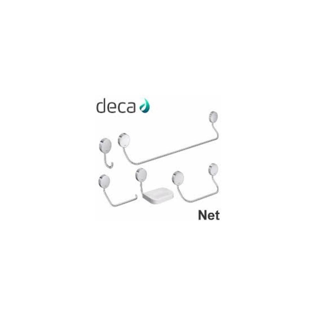 Kit Acessórios Banheiro Deca Net Cromado 5 Peças