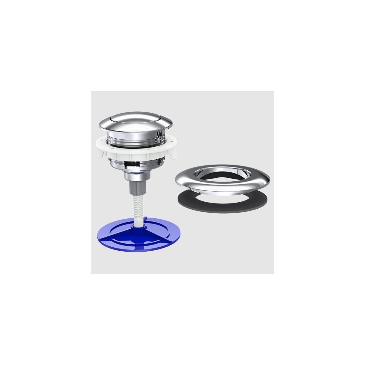Botão Acionamento Superior 38mm para Castelo Cromado Roco