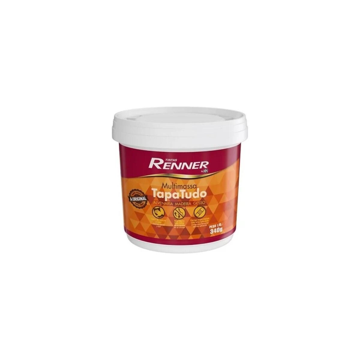 Multimassa Tapa Tudo Branca 340gr Renner - Reparos Rápidos