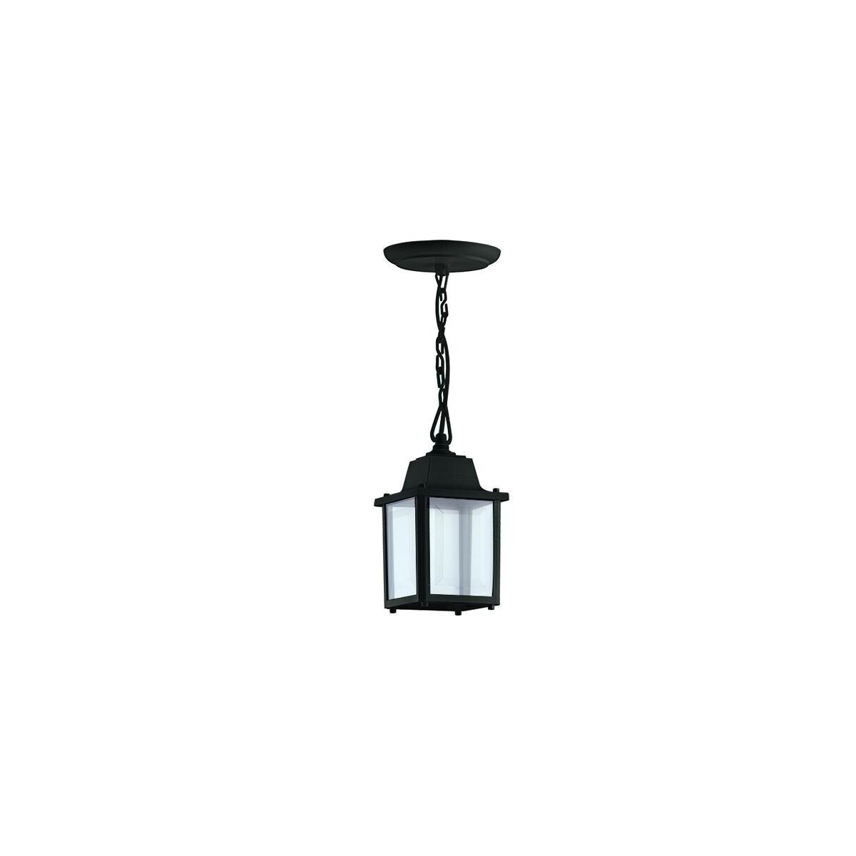 Pendente Quadrado Preto Injetado P/1 Lâmpada - Atacado São Jorge
