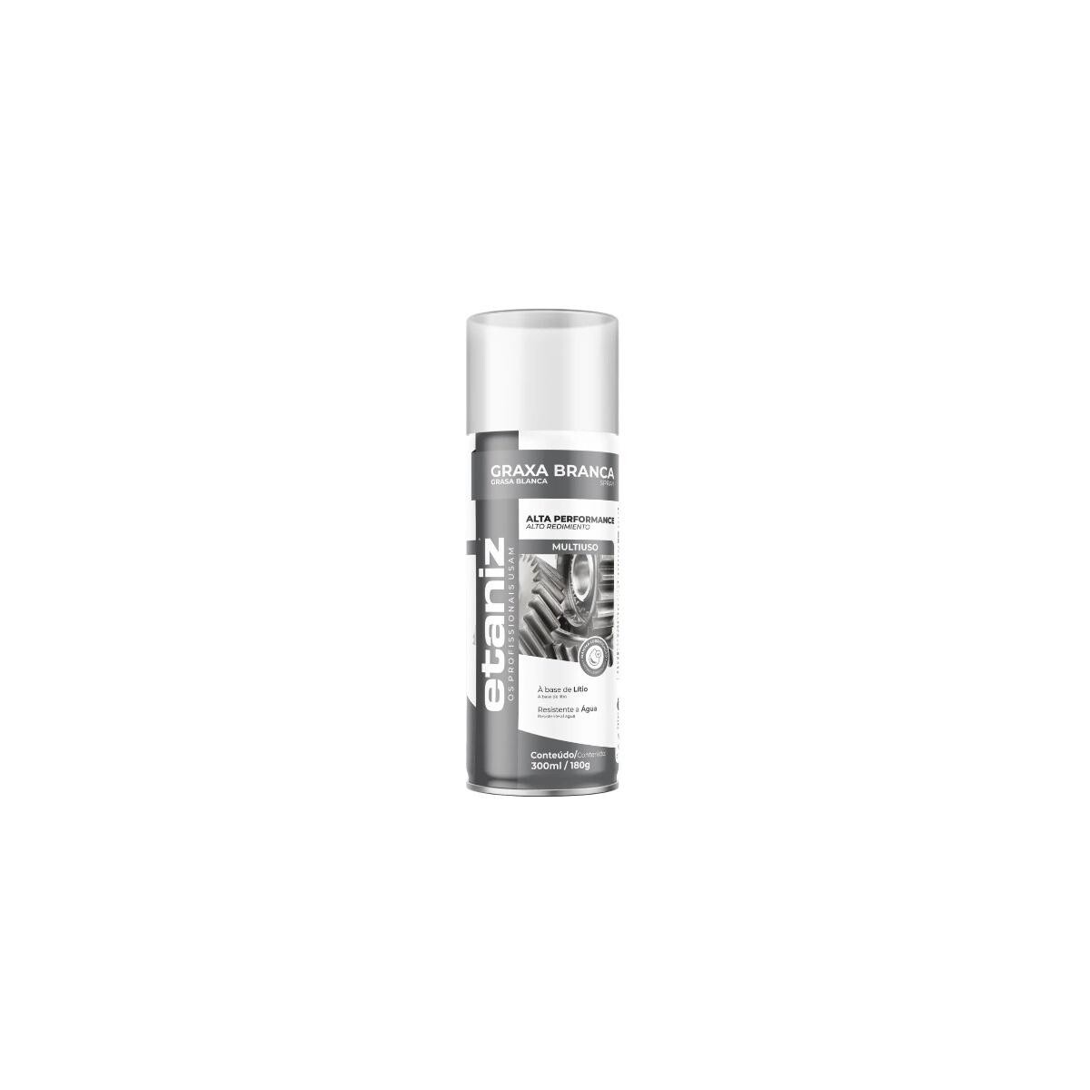 Graxa de Lítio Branca Spray Cavidade 300ml 170g Etaniz