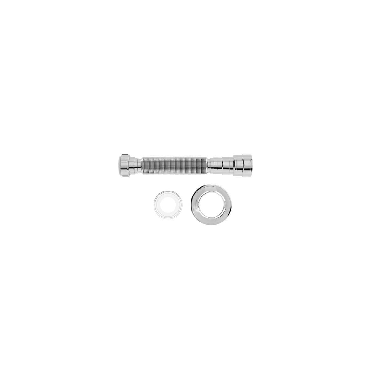 Sifão Blukit Tubo Extensível 72cm Metalizado para Lavatório