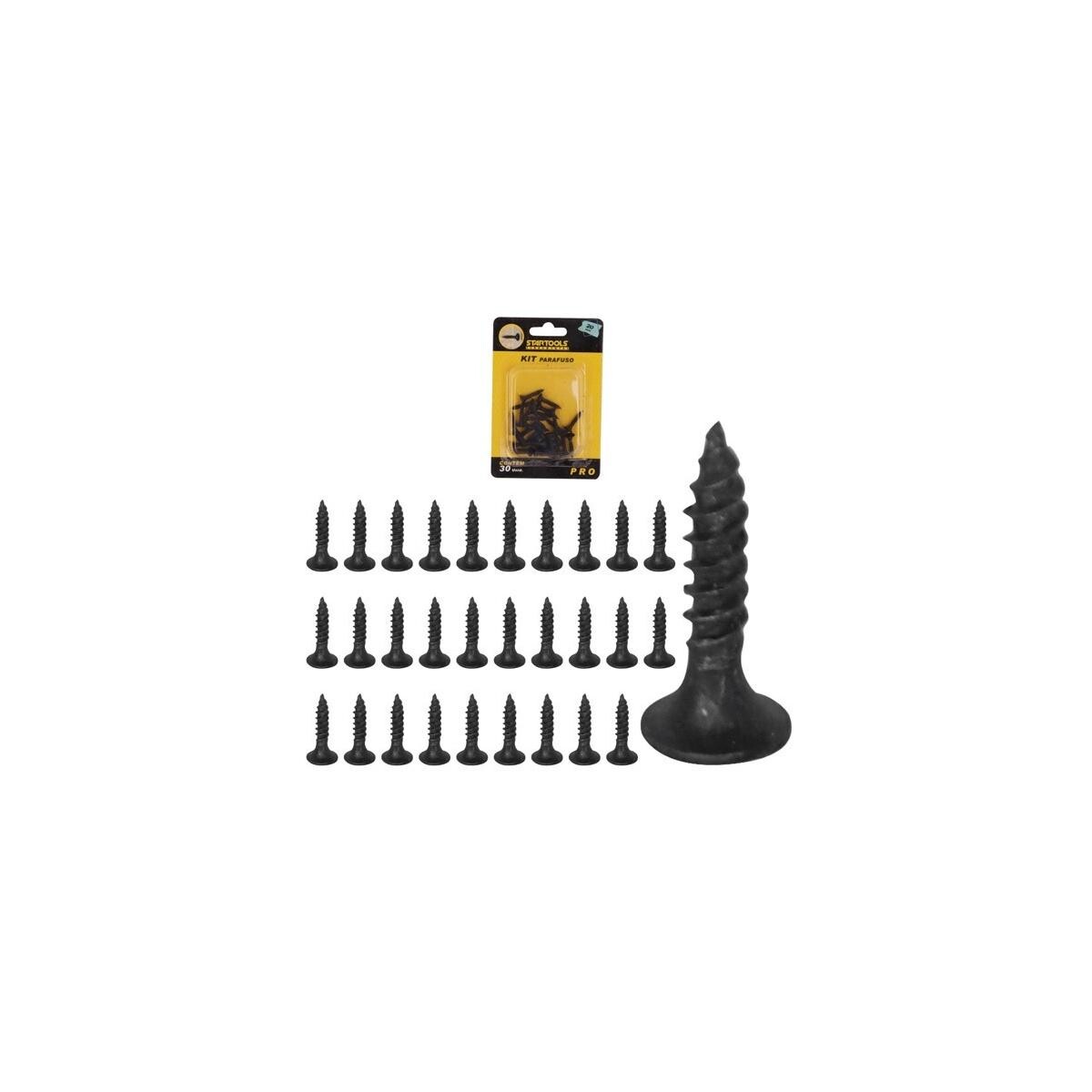 Kit Parafuso Chipboard Cabeça Chata 20mm 30 Peças - Startools