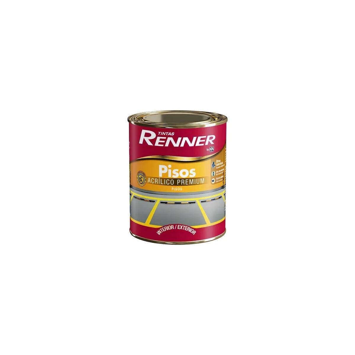 Tinta para Piso Renner Fosco Branco 0,9l | Alta Durabilidade