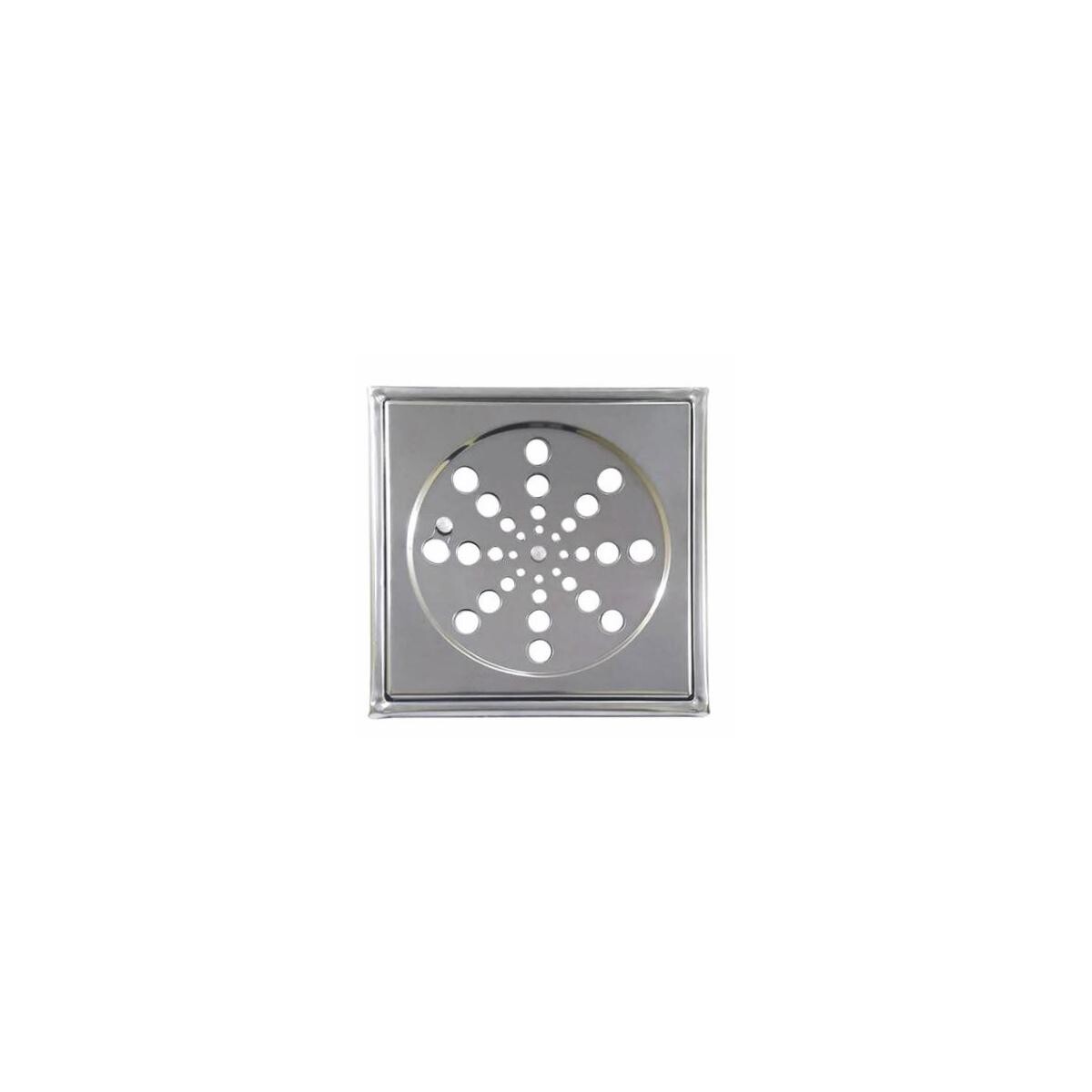 Grelha de Ralo Square 10x10 Stander Rainha em Aço Inox