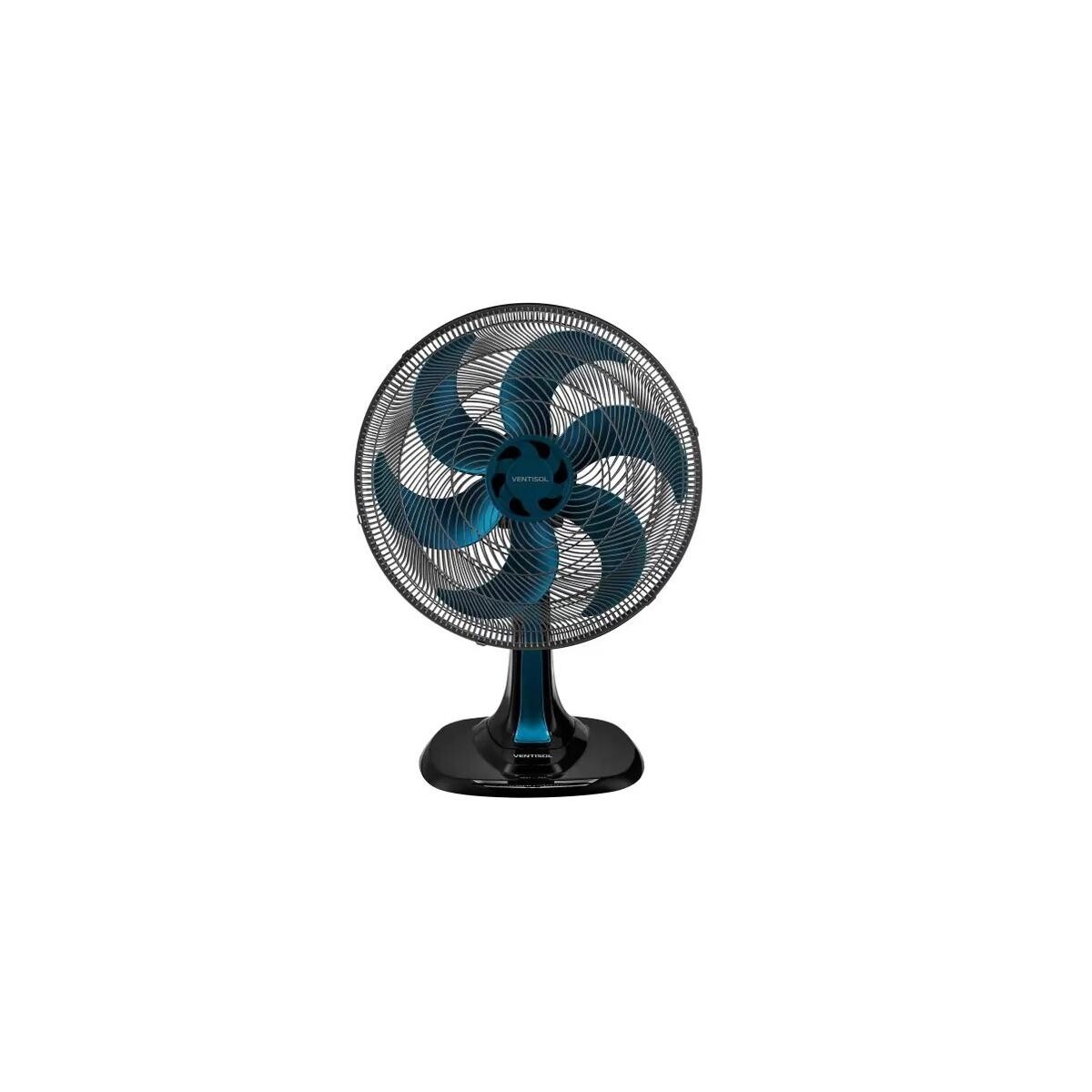 Ventilador de Mesa Turbo Ventisol Premium 40cm Preto/azul 220v