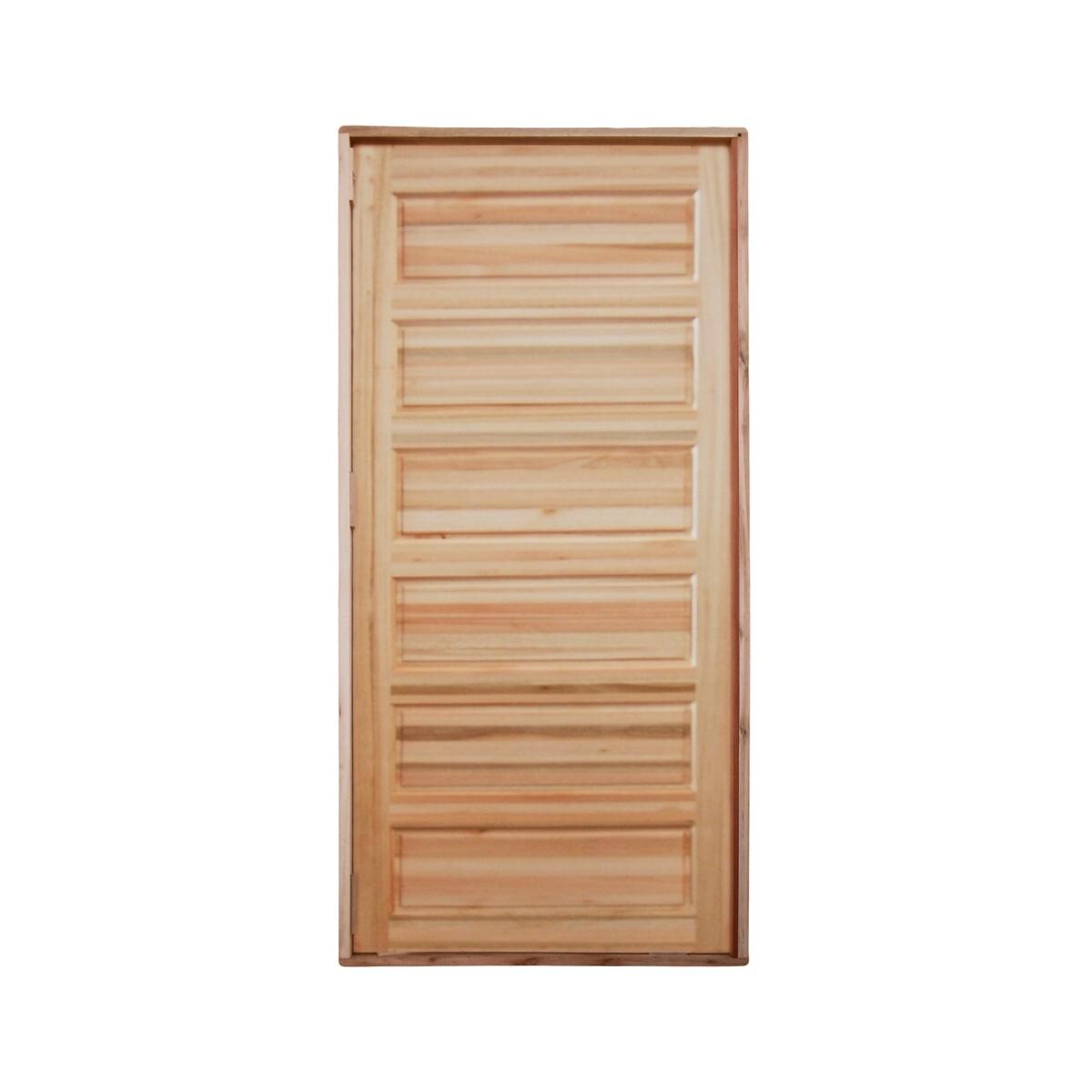 Porta Externa Eucalipto Inovar Ref 140 C/fechadura 85x213 Esquerda
