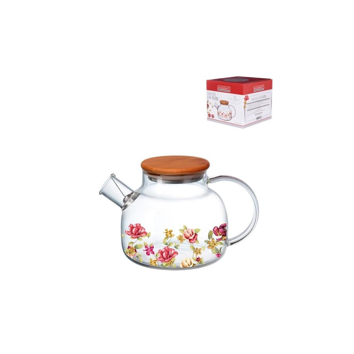 Chaleira Vidro Borossilicato Le Jar 1l com Infusor Inox